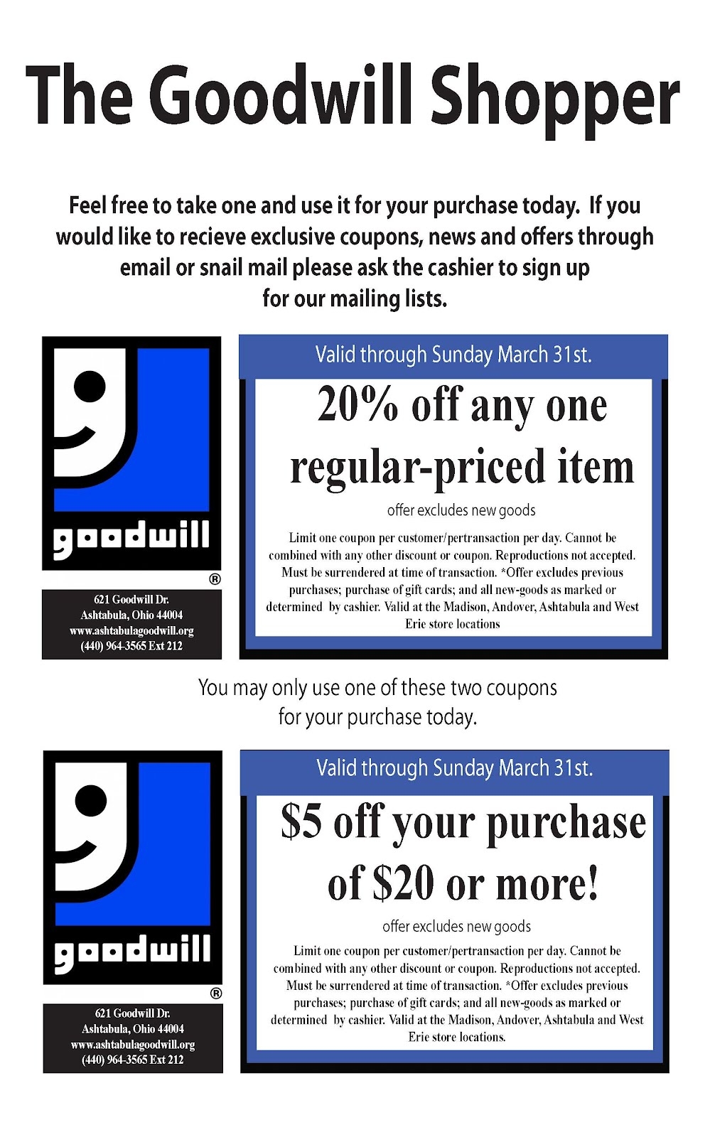 20 Off Goodwill Coupon 2025 Katie J Hill