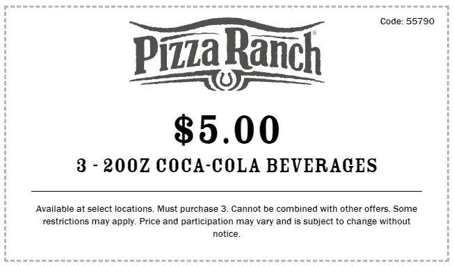 5 Off Pizza Ranch Coupons Deals May 2025