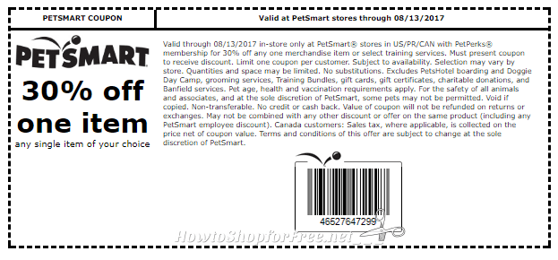 8 12 8 13 Only Petsmart In Store Coupon To Print Worksheets Library