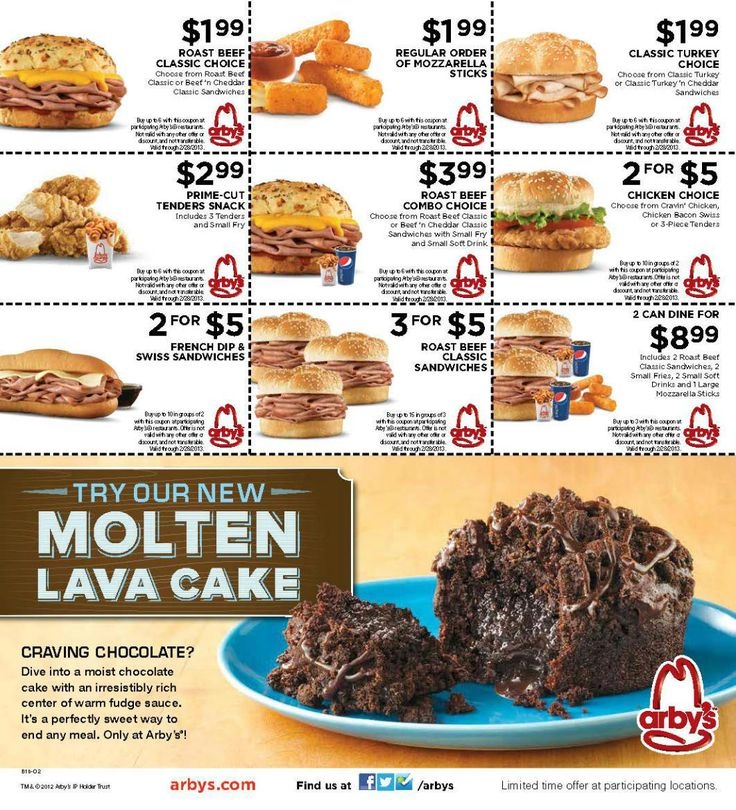 Arby 39 s Coupons Printable 2023 Pdf