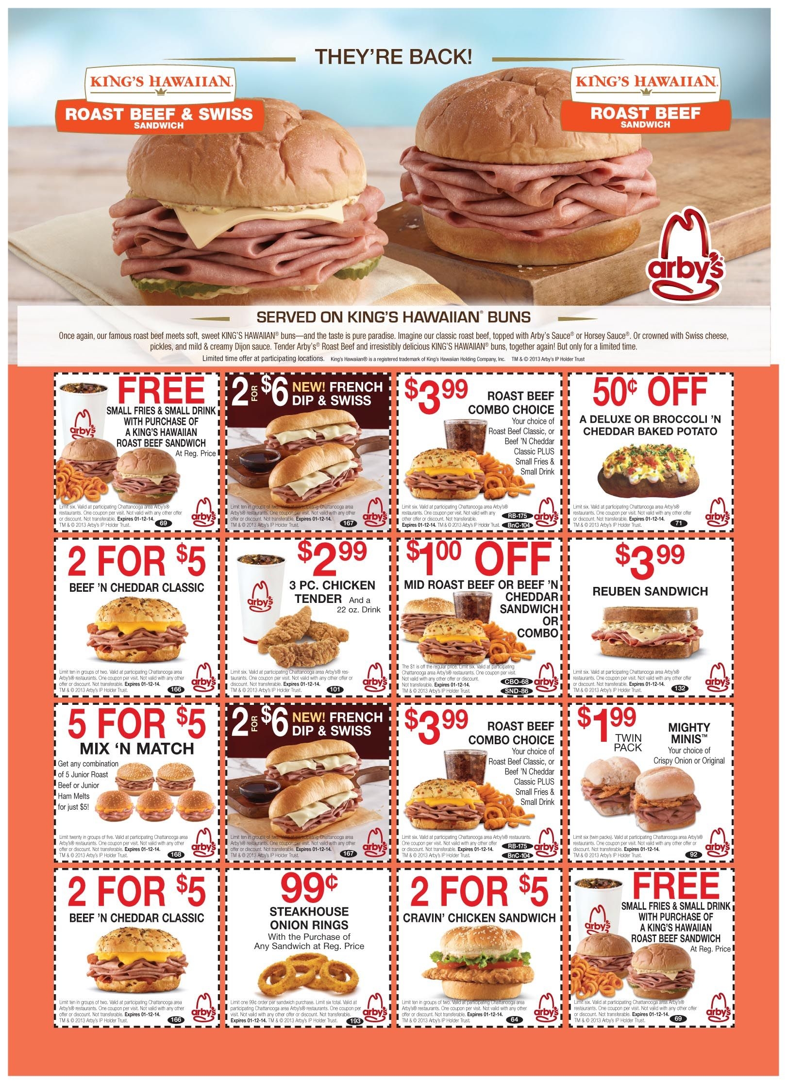 Arby 39 s Printable Coupons