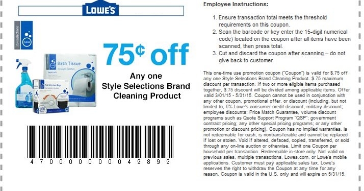 Awesome Coupons 2018 Lowes Printable Coupons May 2018