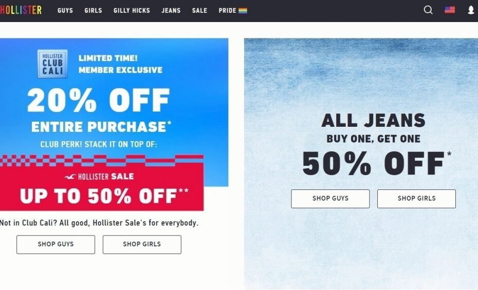 Best Hollister Coupons Promo Codes