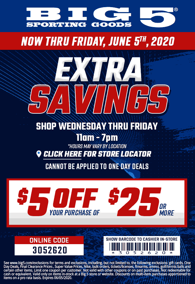 Big 5 Printable Coupons