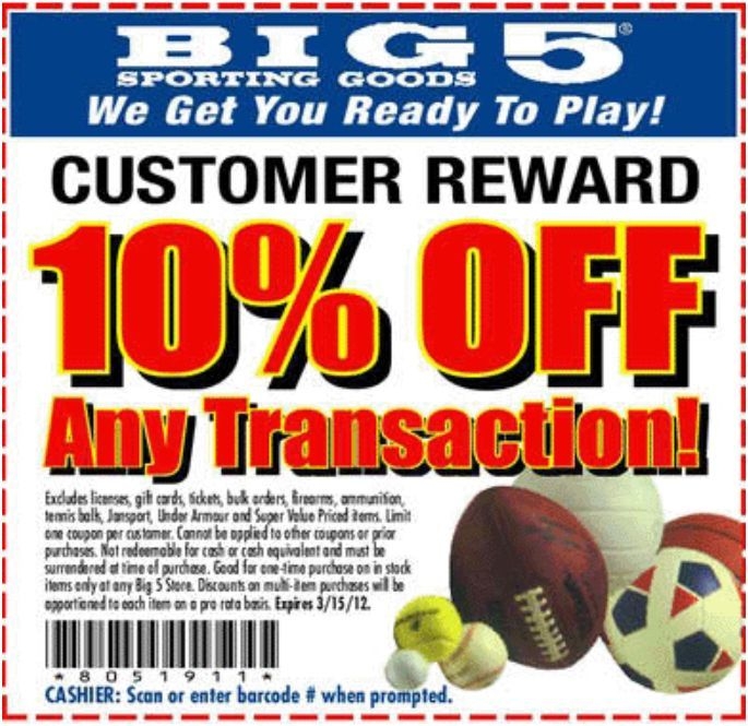 Big 5 Sporting Coupons Printable Printable Word Searches