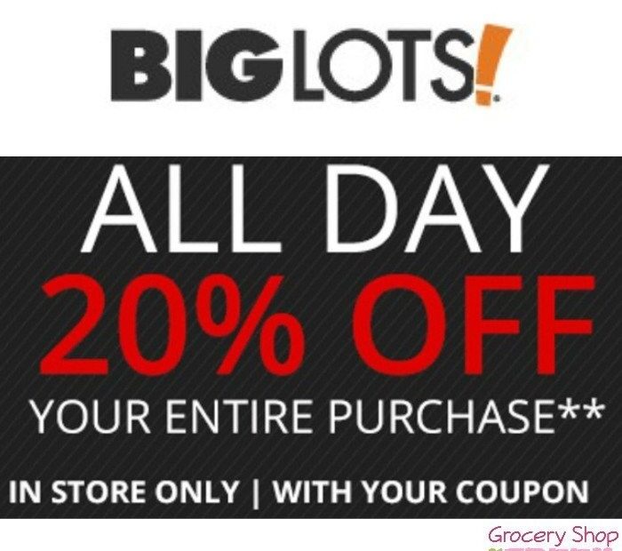 Big Lots 20 Off Printable Coupon Calendar Printables