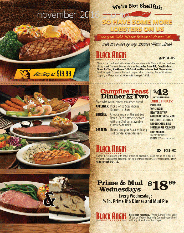 Black Angus Campfire Feast Printable Coupon 2025 Margaret E Broussard