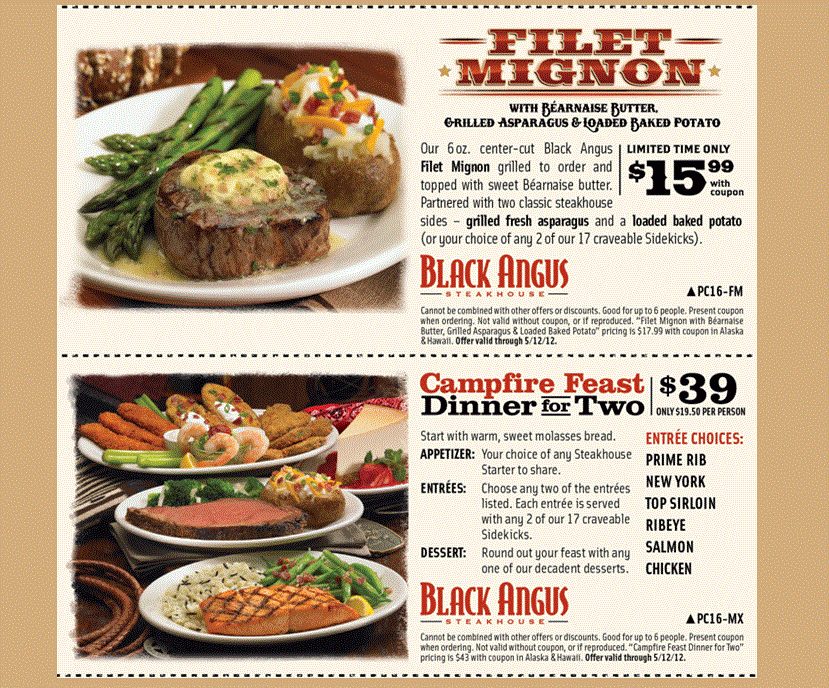 Black Angus Campfire Feast Printable Coupon 2025 Margaret E Broussard
