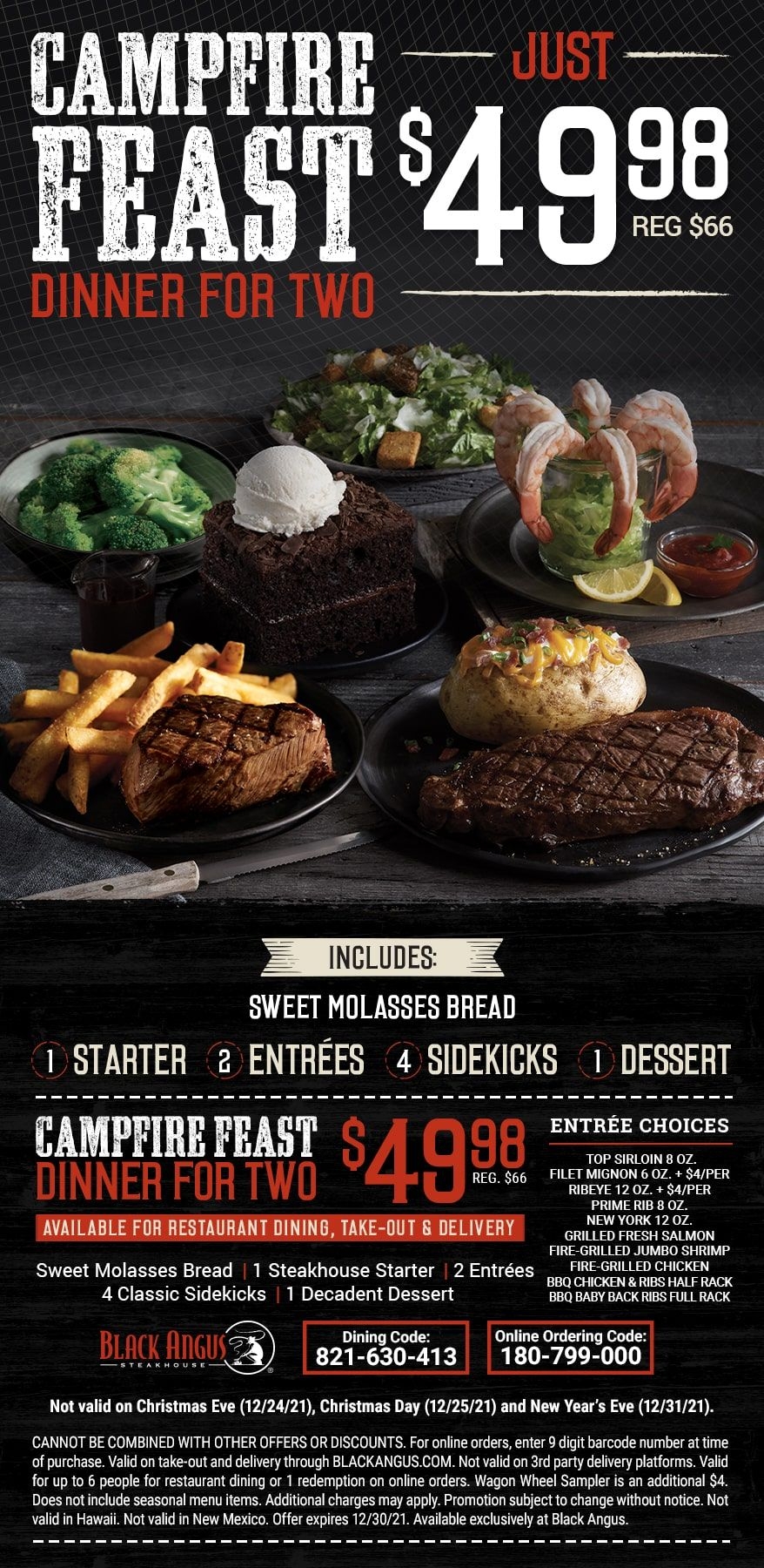 Black Angus Campfire Feast Printable Coupon Printable New Year Banners