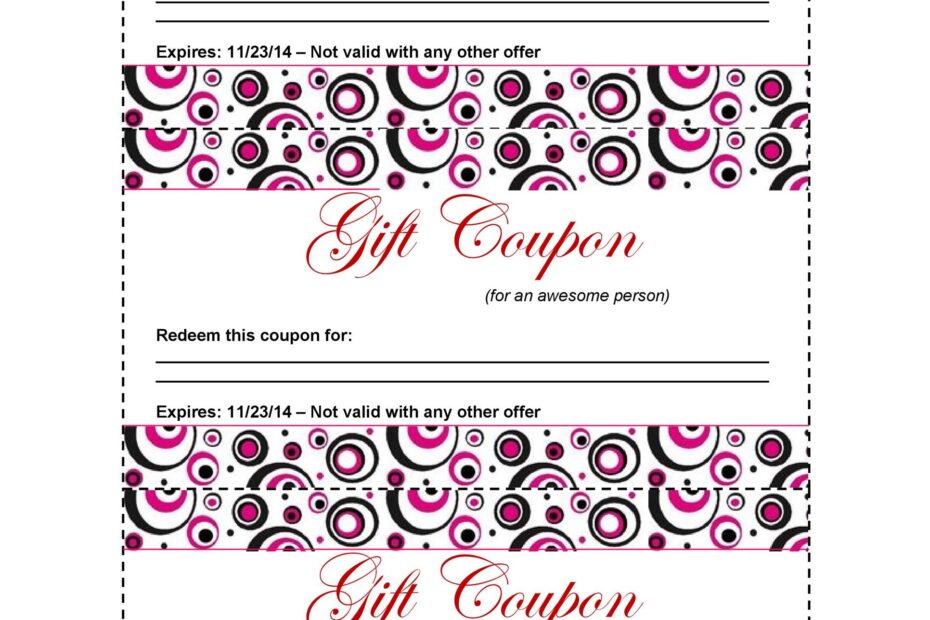 Blank Coupon Template Printable Blank Templates Ideas