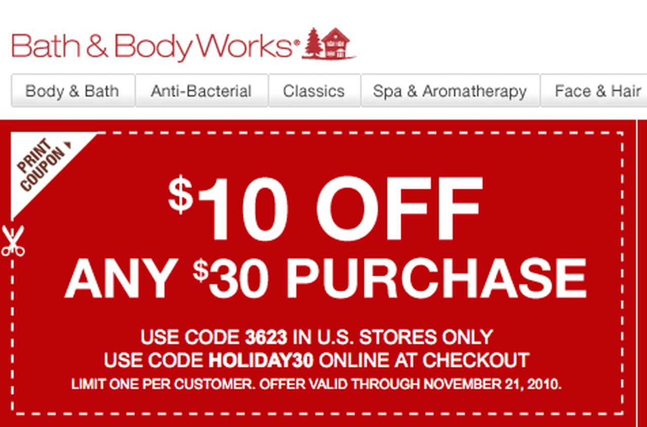 Body And Bath Coupons Printable