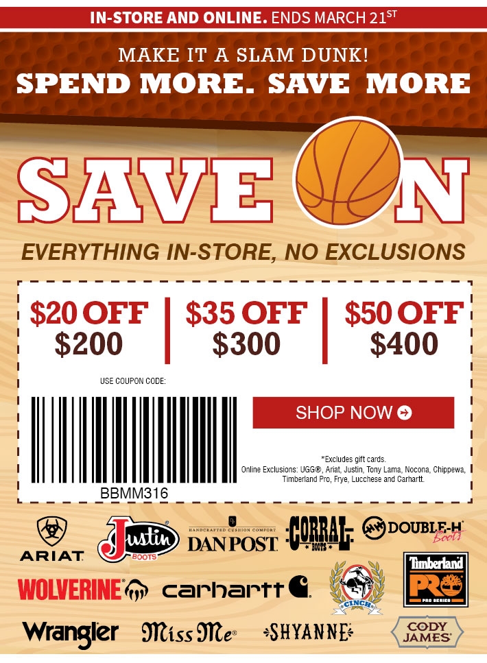 Boot Barn Printable Coupon