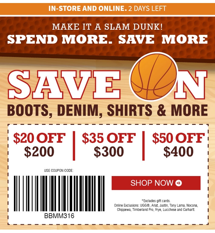 Boot Barn Printable Coupon Printable Word Searches