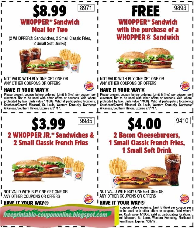 Burger King Coupon Codes 2025 Phoenix Brooks