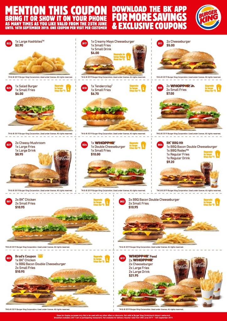 Burger King Coupons 2024 Printable Denni Felicia