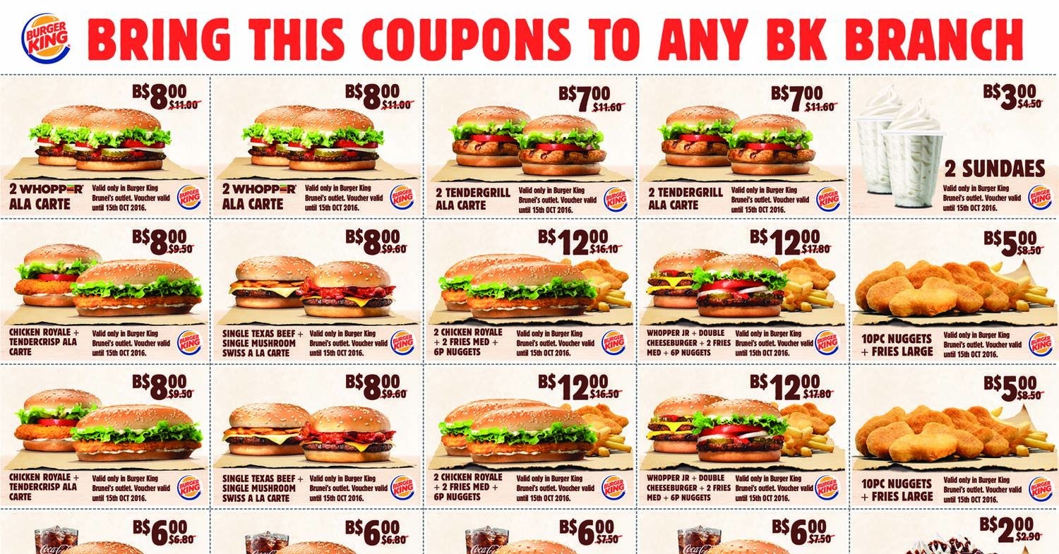 Burger King Coupons 2025 Printable Free Javier Blake