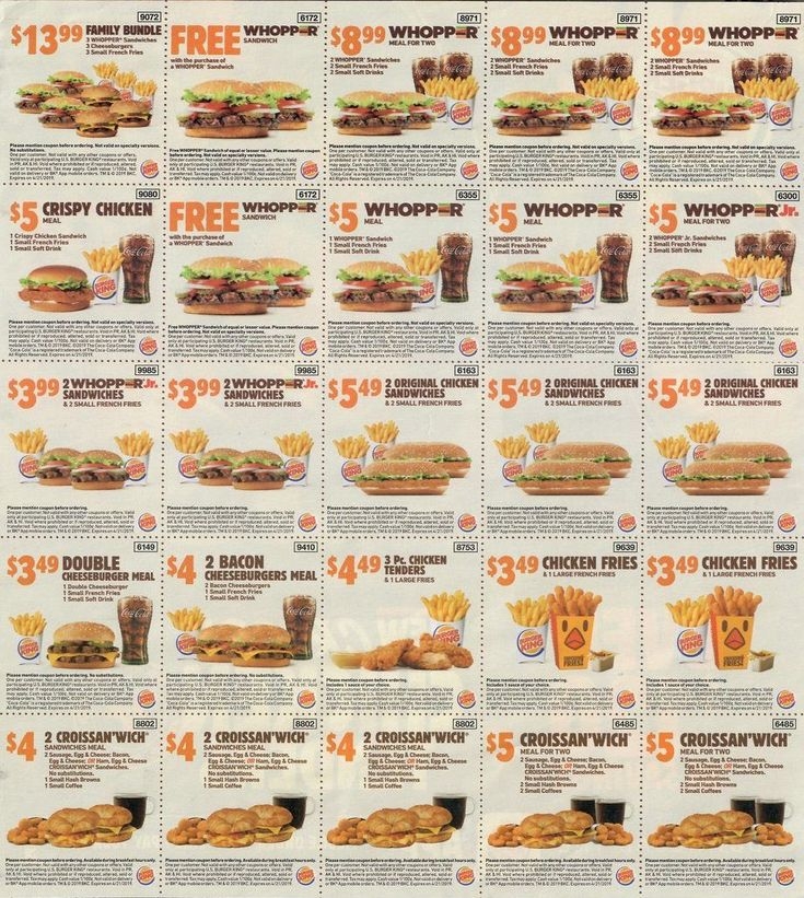 Burger King Coupons July 2024 Printable Carry Crystal