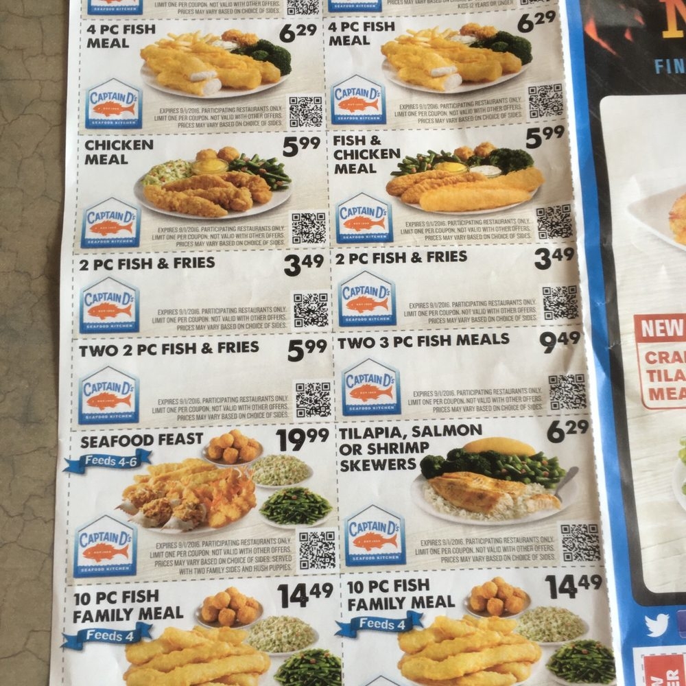 Captain D 39 S Printable Coupons 2024 Bebe Karoline