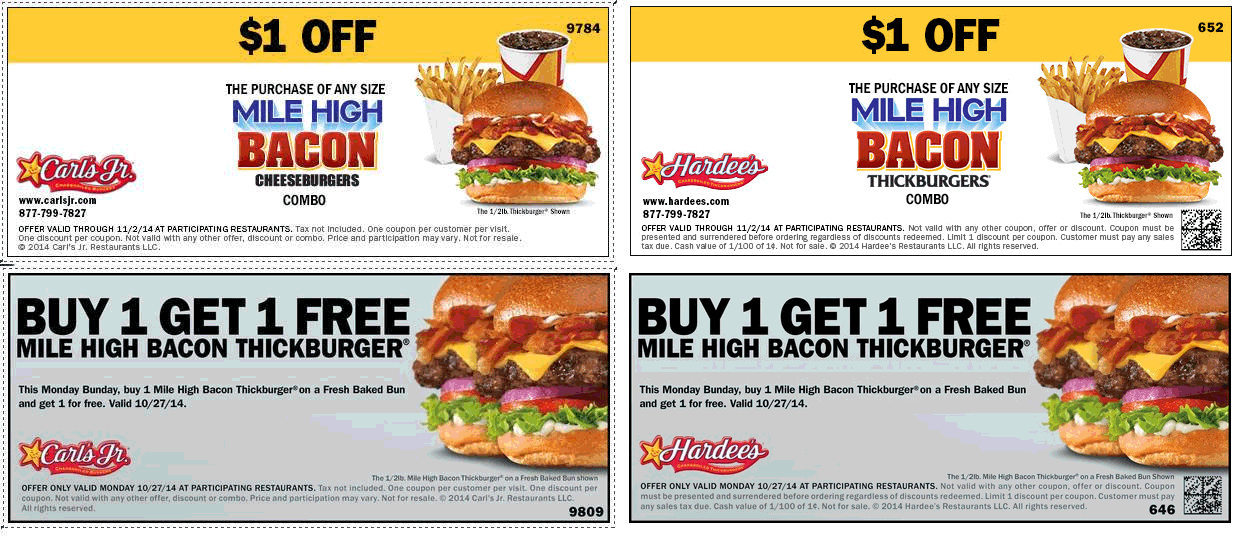 Carls Jr Printable Coupons Printable Words Worksheets
