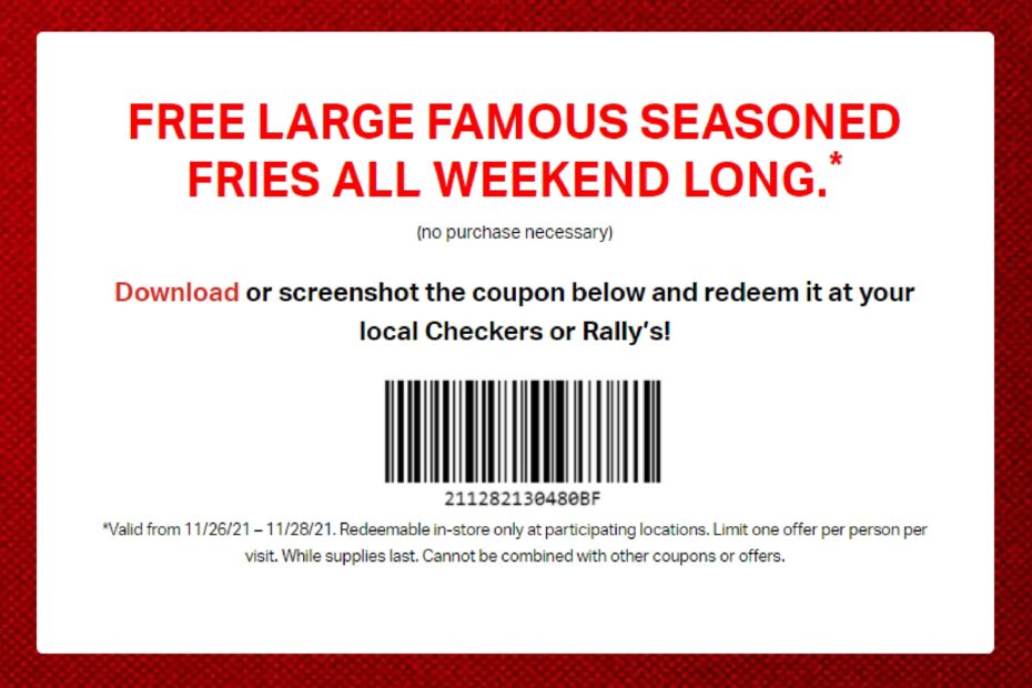 Checkers Rally 39 s Printable Coupons Expires 09 30 2023 59 OFF