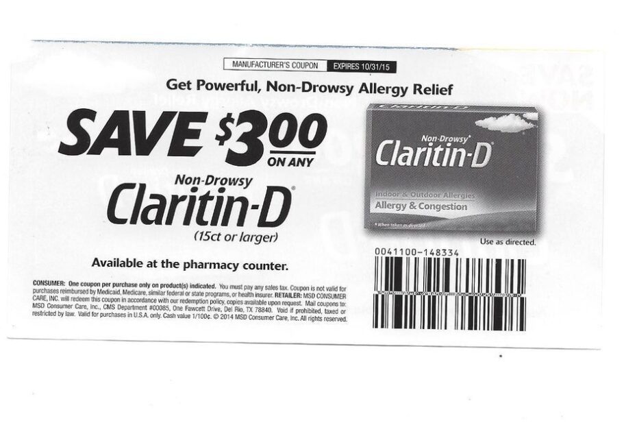 Claritin D Coupon Printable Printable Word Searches