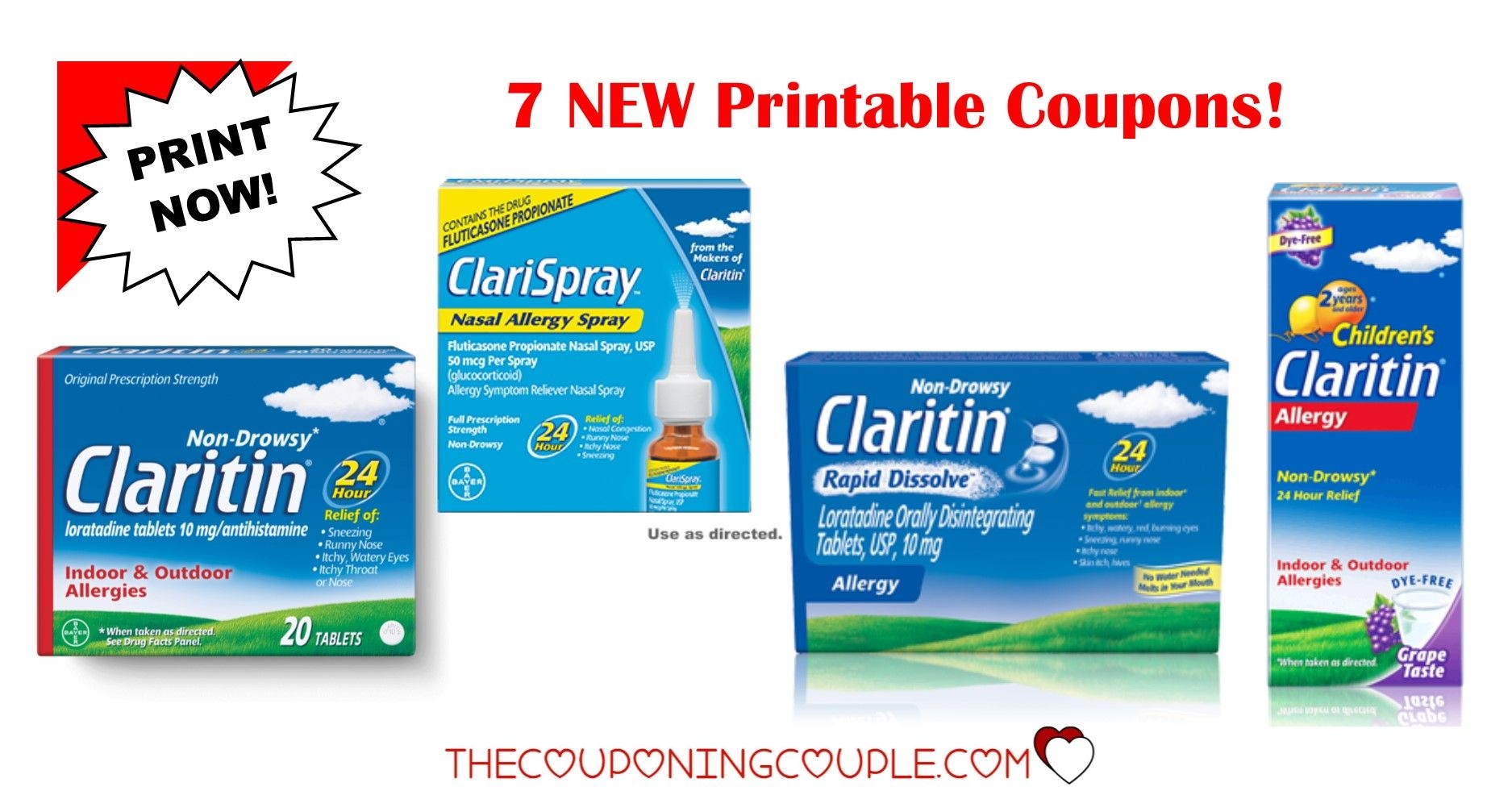 Claritind 12 Hour Printable Coupon Printable Word Searches