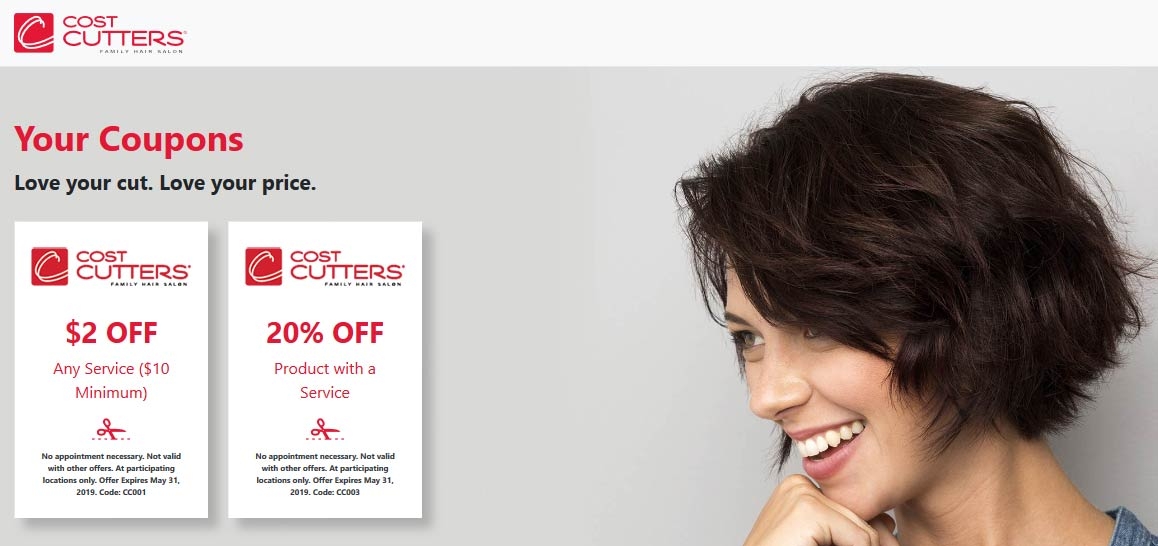 Cost Cutters Coupons 5 Off Printable