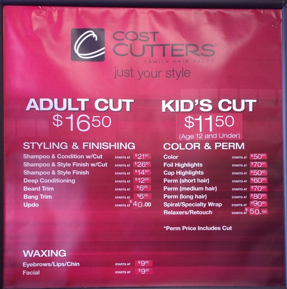 Cost Cutters Printable Coupons