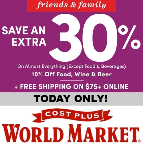 Cost Plus World Market Coupon Extra 30 Off Sitewide MyBargainBuddy