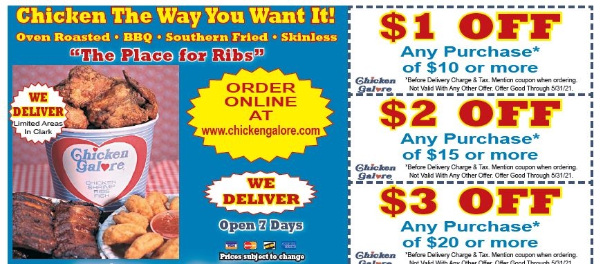 Coupons Chicken Galore