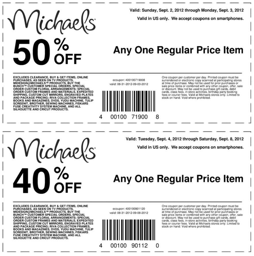 Coupons For Michaels Craft Store Printable Printable Word Searches