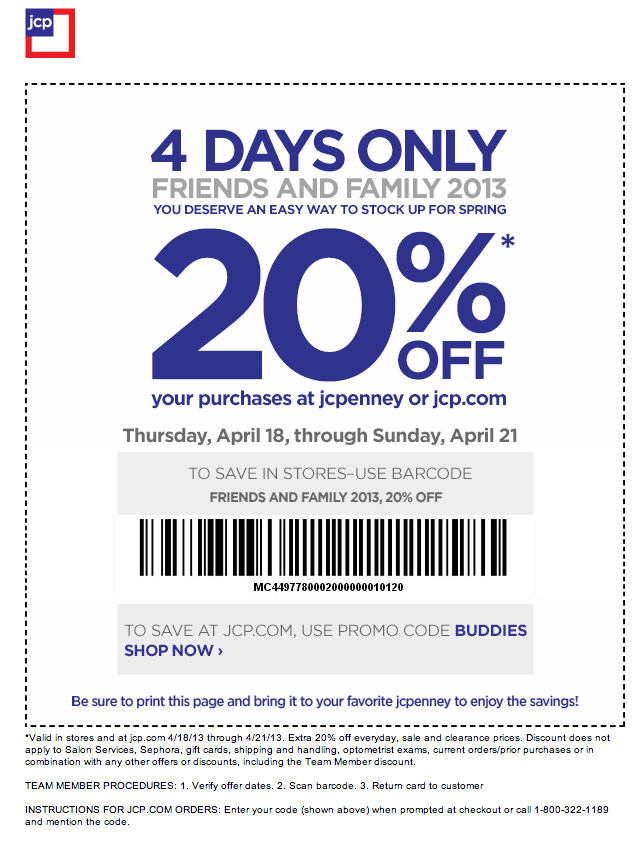 Coupons Jcpenney In Store Printable