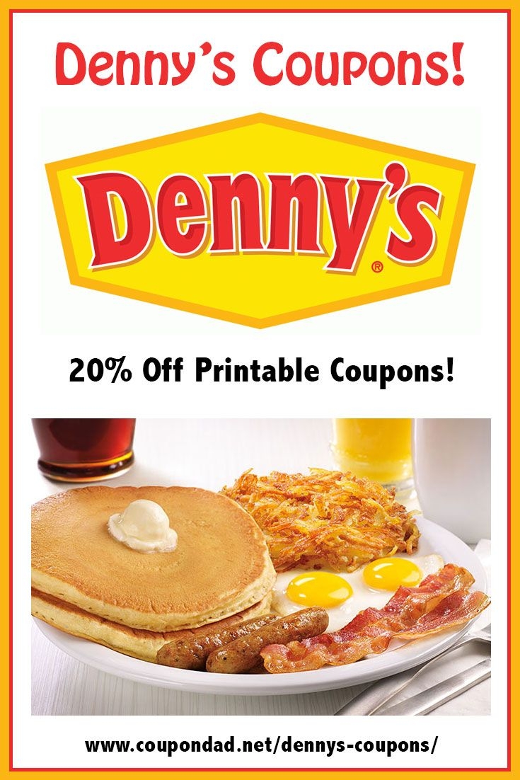 Dennys Coupon 20 Off 2022 Printable Printable Word Searches
