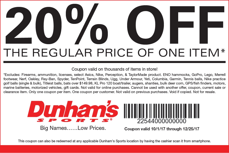 Dunham 39 s Printable Coupon