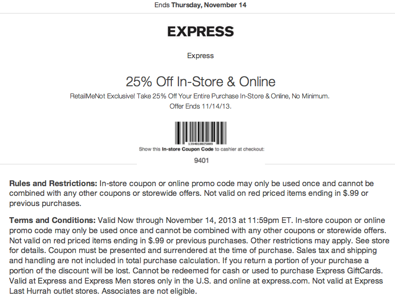 Express Coupon Code Printable S oldvictheatre