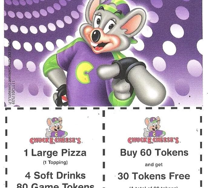 Free Chuck E Cheese Coupons 2025 Printable Brodie H Nicolay