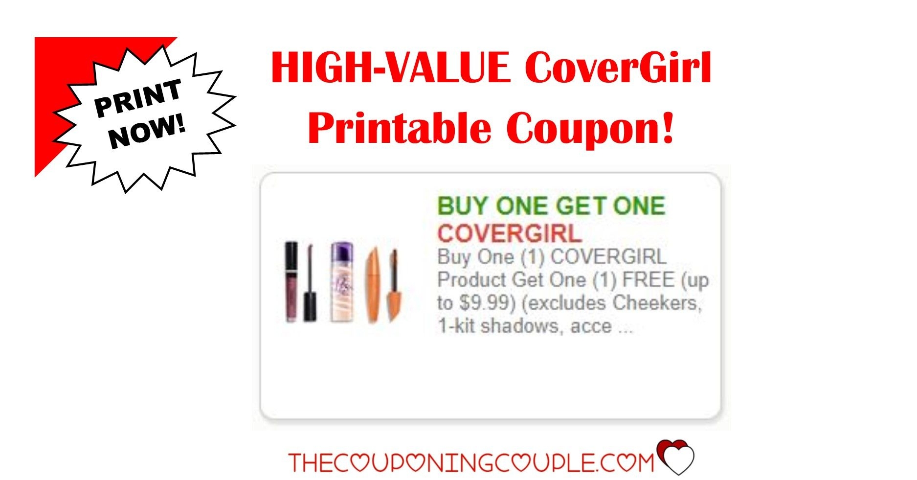 Free High Value Printable Coupons