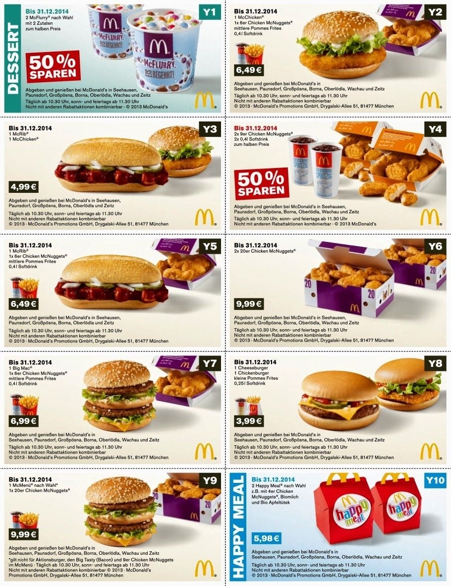 Free Online Printable Fast Food Coupons Free Printable
