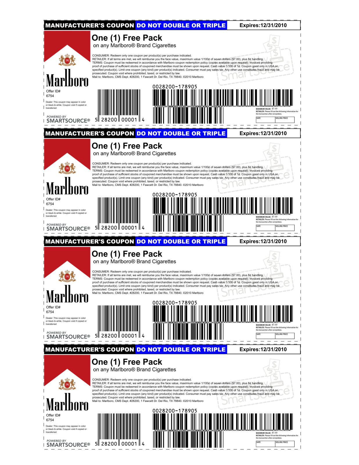 Free Pack Of Cigarettes Printable Coupon Printable Form Templates 
