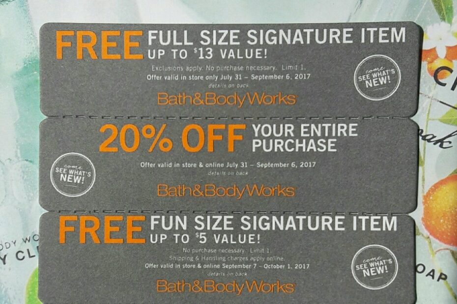 Free Printable Bath And Body Works Coupons FreePrintable me