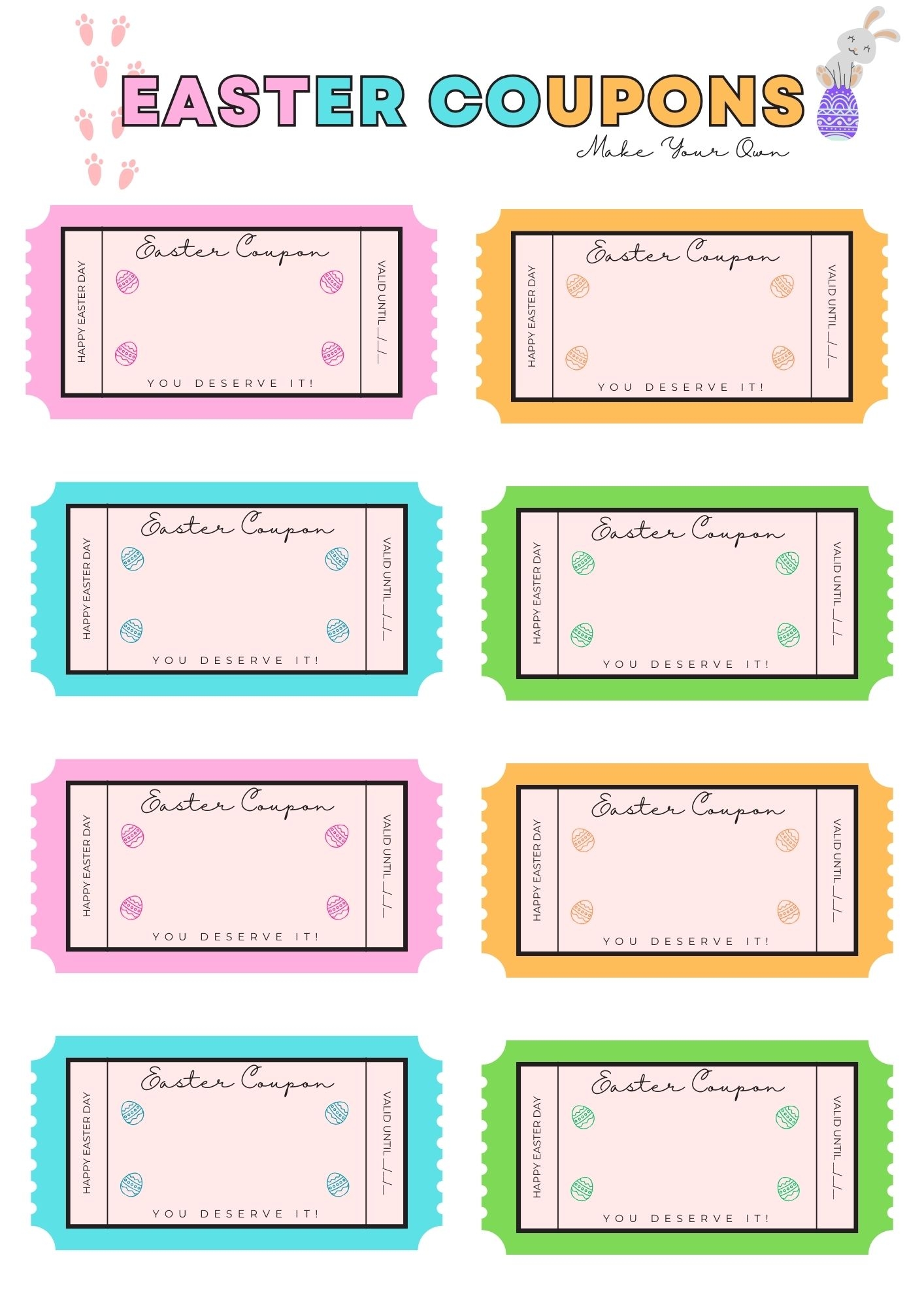 Free Printable Blank Coupon Templates PDF Printables Hub
