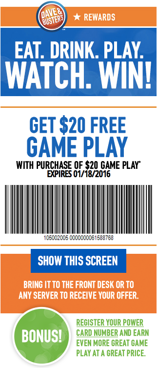Free Printable Dave And Busters Coupons Free Templates Printable