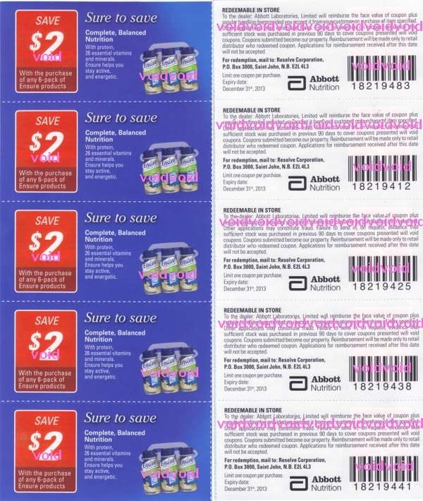 Free Printable Ensure Coupons