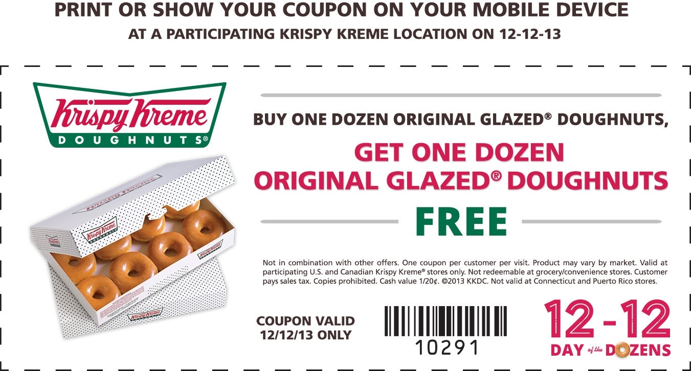 Free Printable Krispy Kreme Coupons Free Printable