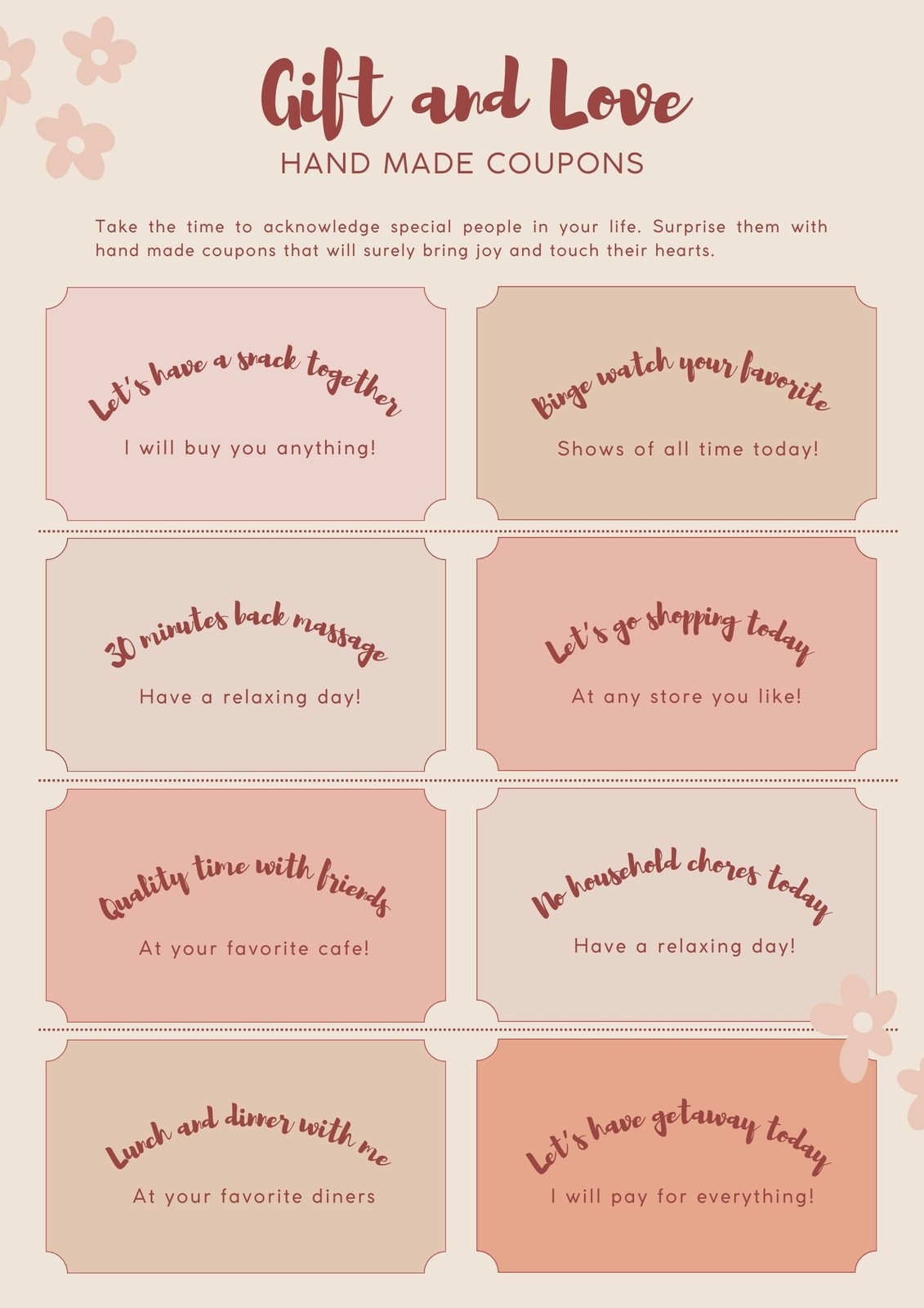 Free Printable Love Coupon Templates Canva 45 OFF