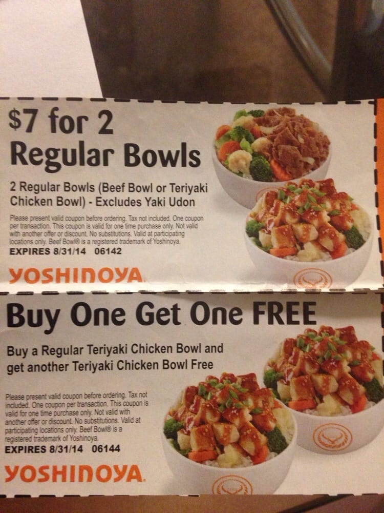 Free Printable Yoshinoya Coupons Free Templates Printable