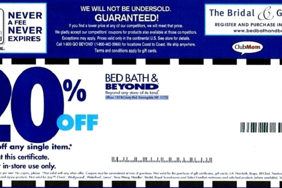 Getting Valid Bed Bath 20 Coupon Printable Bed Bath Beyond Inc Is