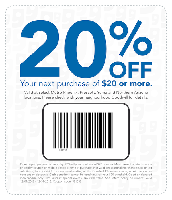 Goodwill Coupon Printable