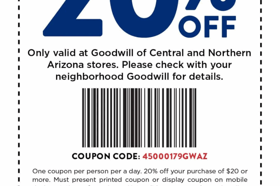 Goodwill Coupon Printable Printable Word Searches