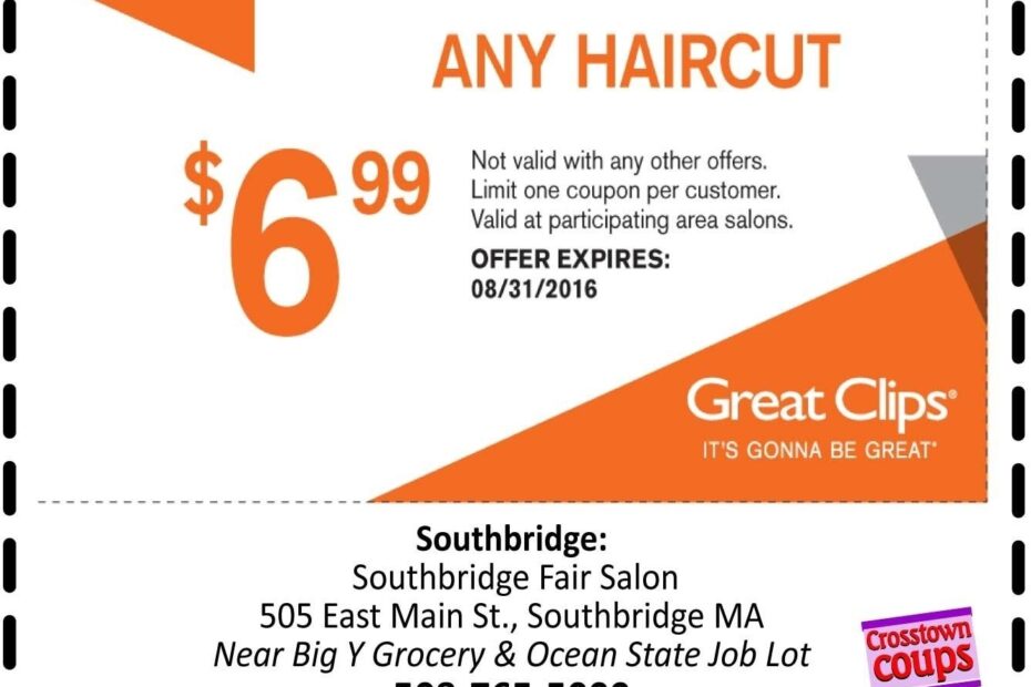 Great Clips Printable Coupon 2024 Van Brandice